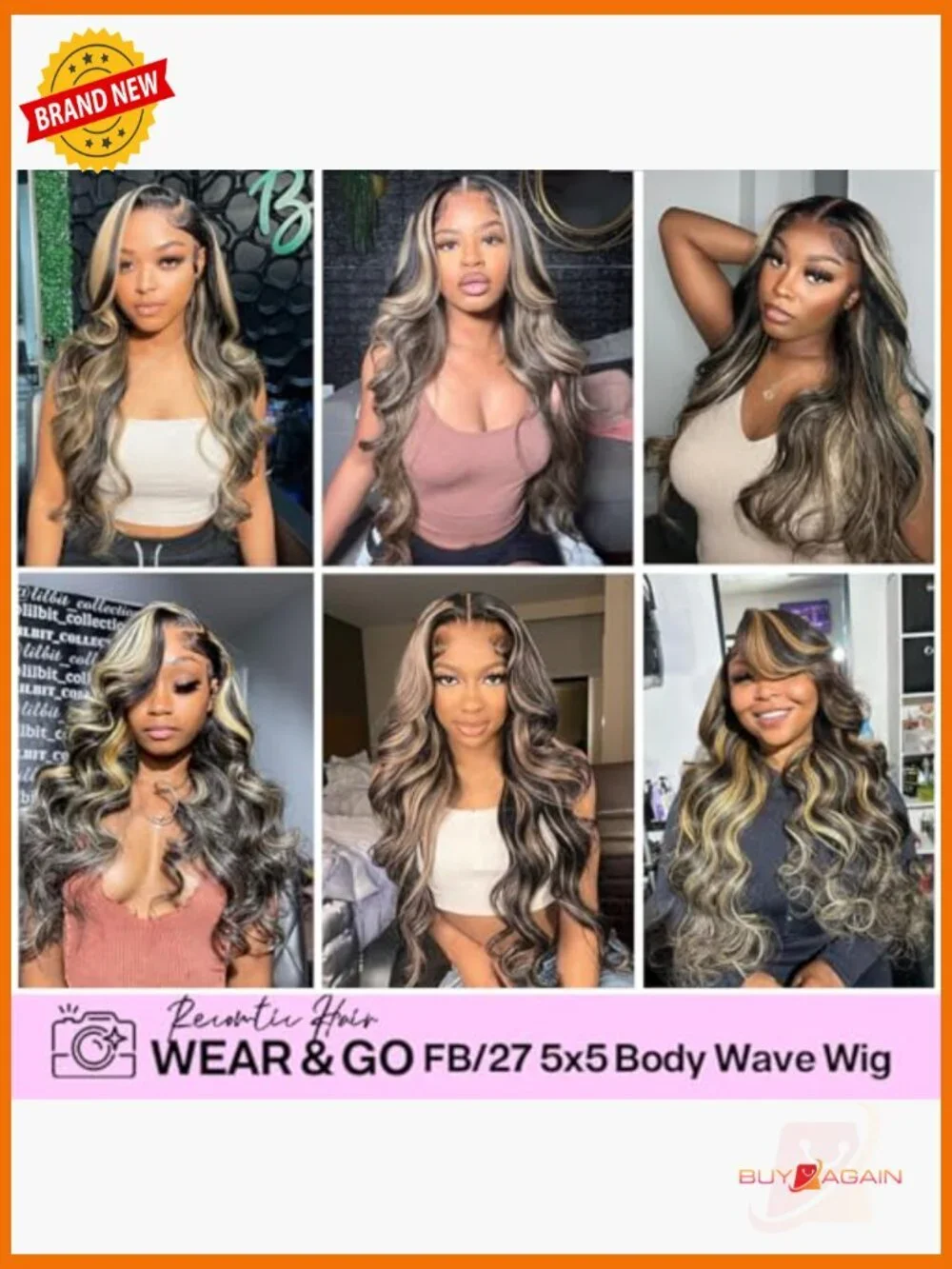 Glueless Human Hair Wig 5x5 HD Lace Closure Body Wave 180% Density 24in